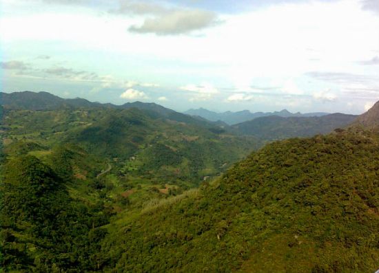 Sky view of araku valley