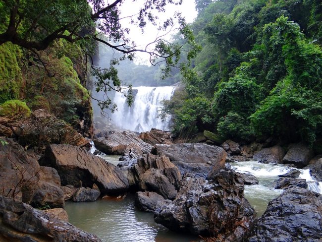 Beautiful view of sathodi falls